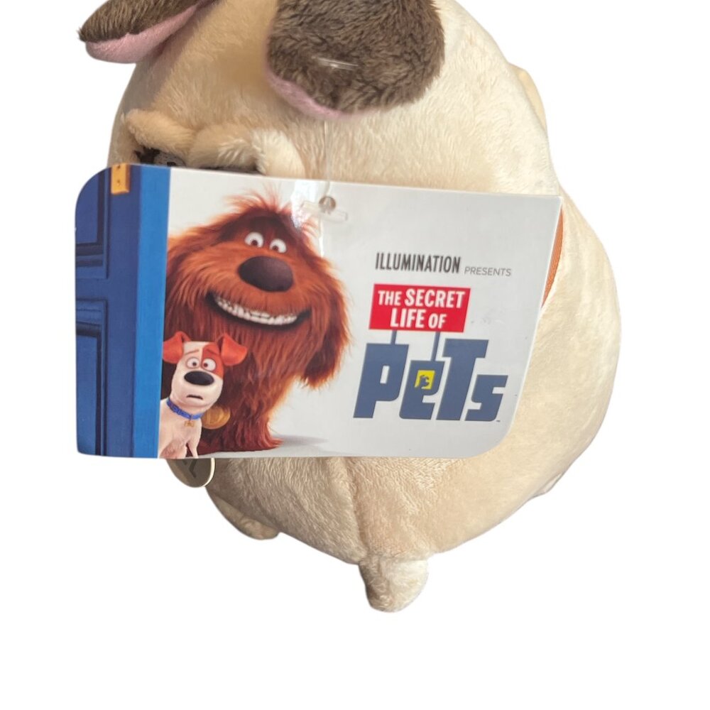 ILLUMINATION Plush Dog Mel Secret Life of Pets Pug Plush Stuffed Animal Puppy 6" - Picture 6 of 9